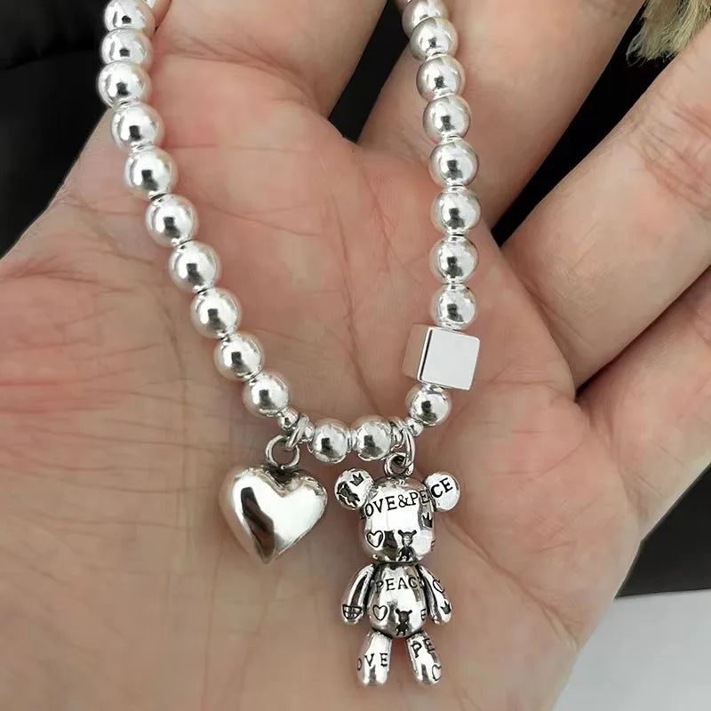 Pulsera con colgante de oso