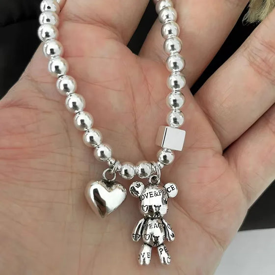 Pulsera con colgante de oso