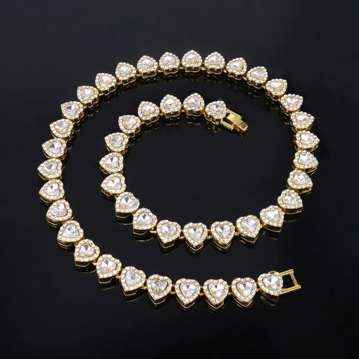 Cadena y pulsera de corazón