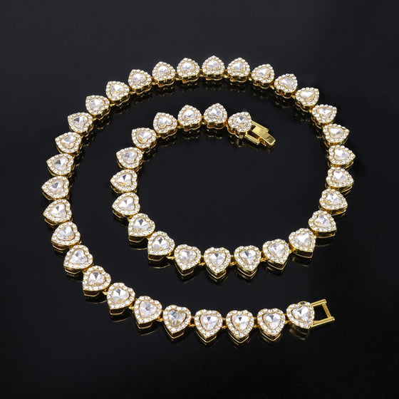 Cadena y pulsera de corazón