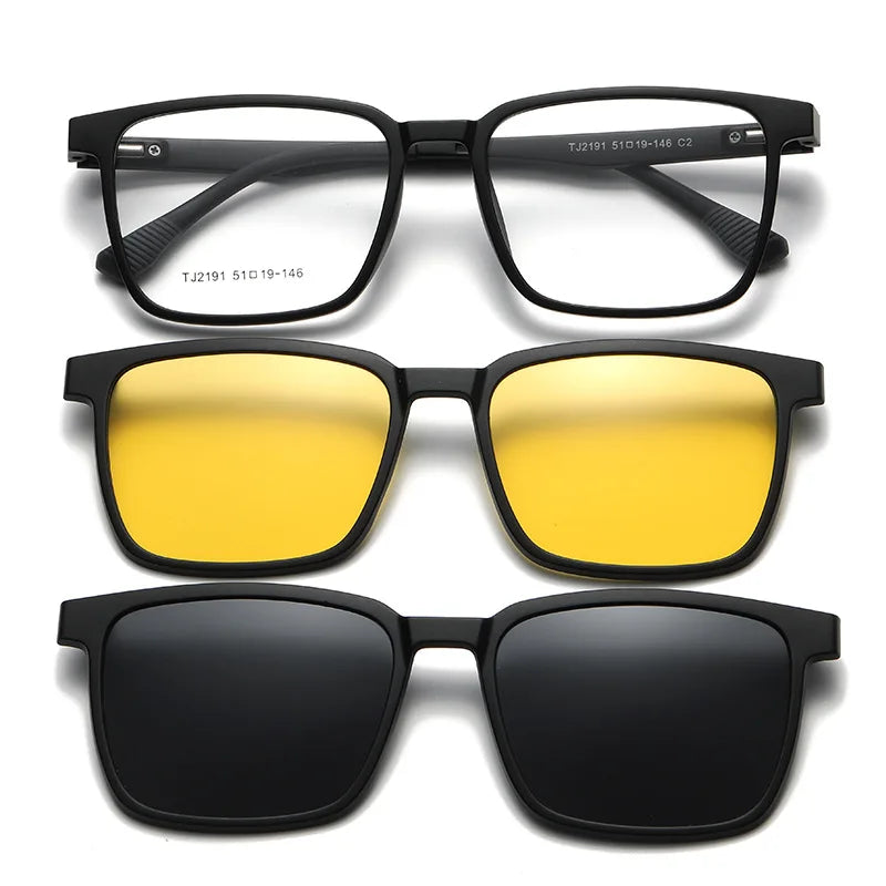 Glasses with magnetic sun lenses