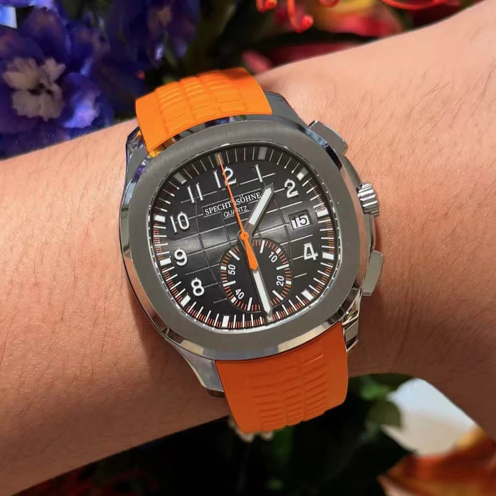 Montre de sport avec bracelet en caoutchouc