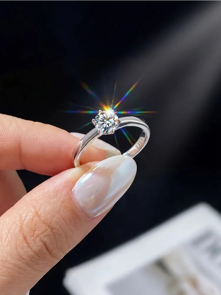 Moissanite ring