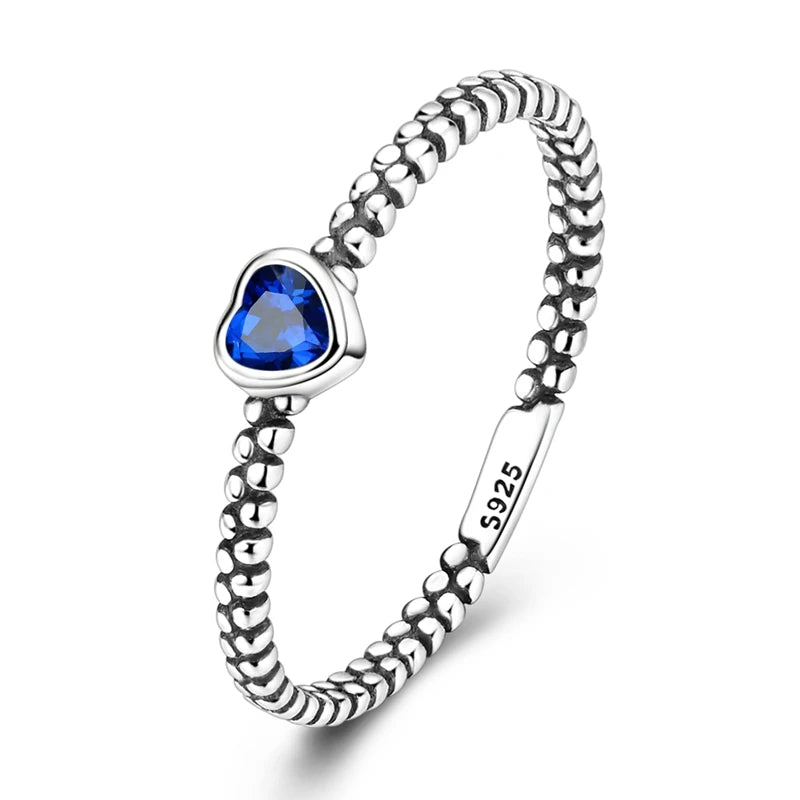 Anillo Corazón Azul