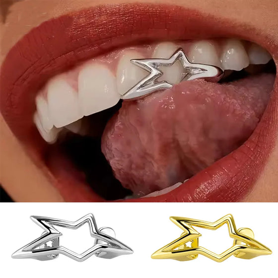 Adorno dental geométrico Y2K